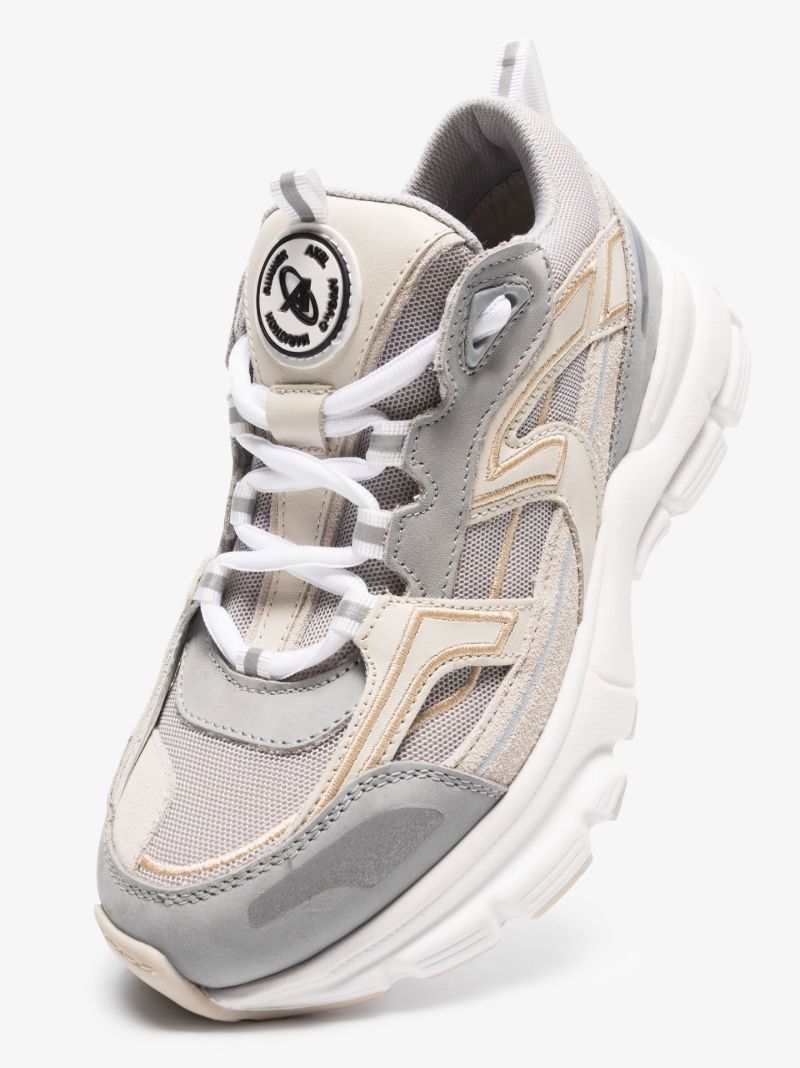 Grey and Neutral Marathon R-trail Sneakers
