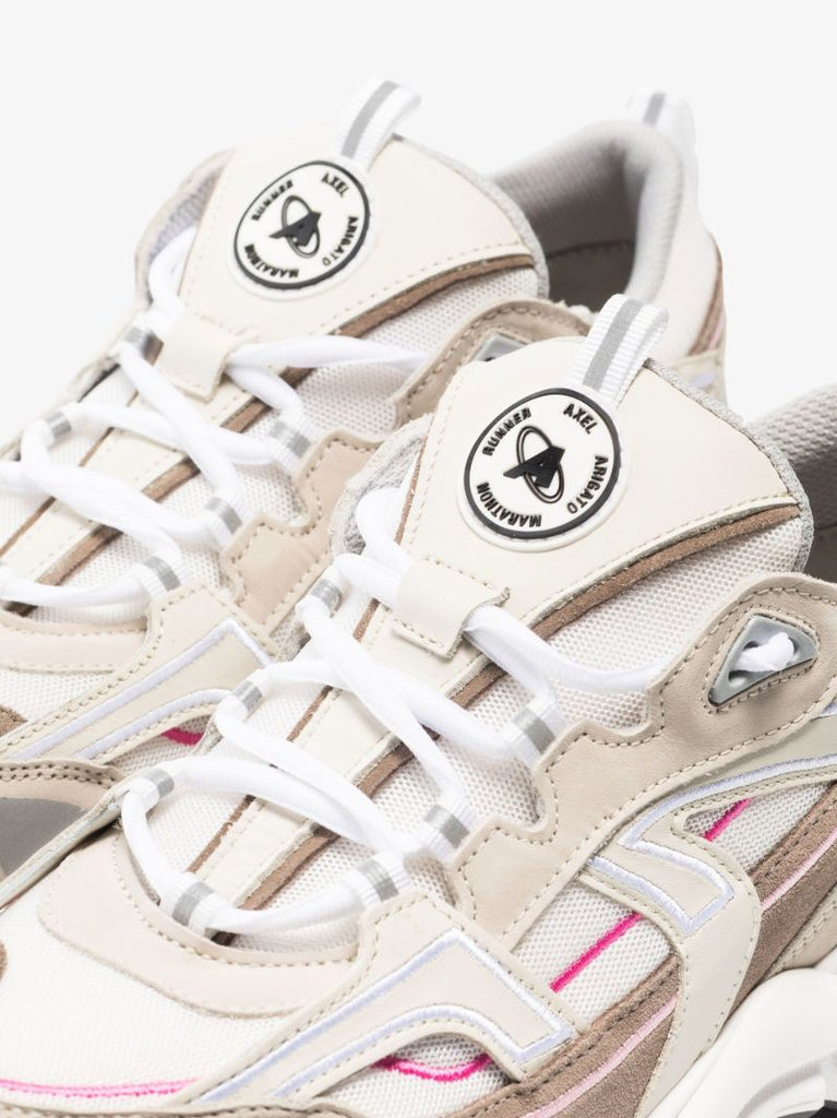 Neutral Marathon R-trail Panelled Sneakers