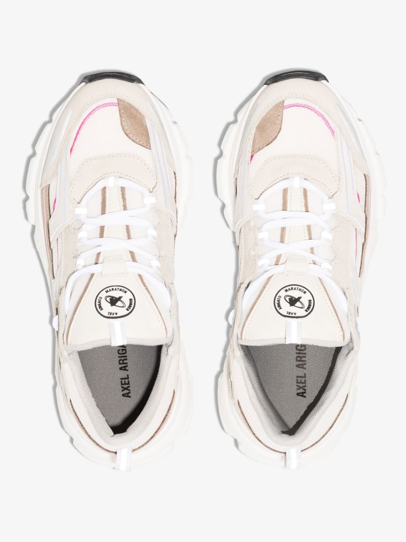 Neutral Marathon R-trail Panelled Sneakers
