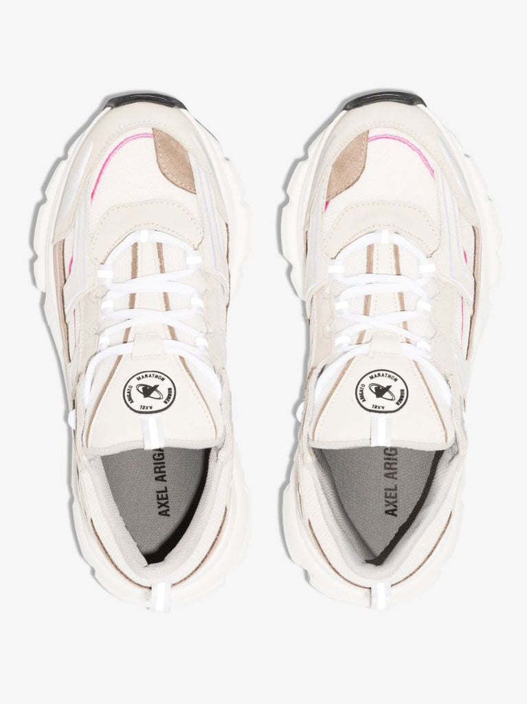 Neutral Marathon R-trail Panelled Sneakers