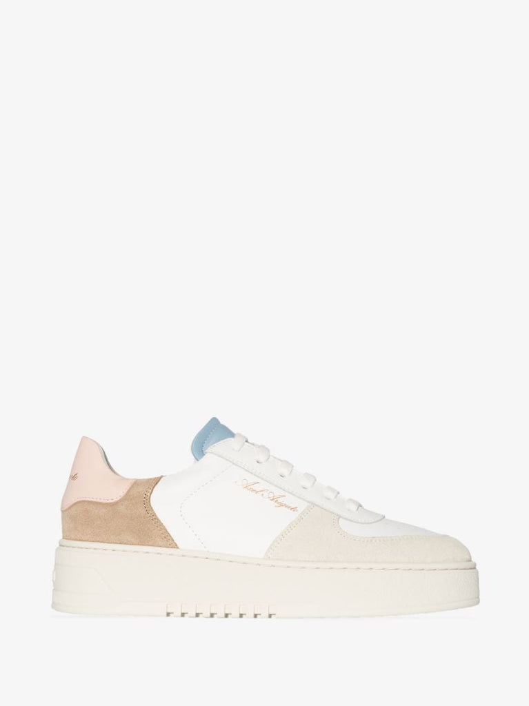 White Orbit Flatform Leather Sneakers