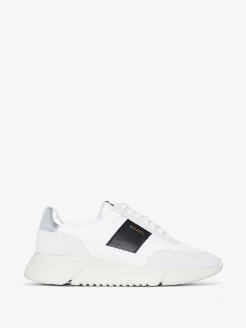 White Genesis Vintage Lace-up Sneakers