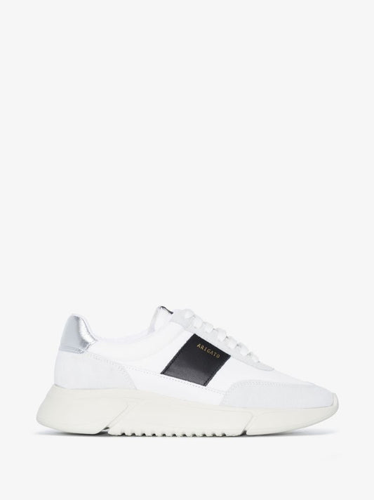 White Genesis Vintage Lace-up Sneakers
