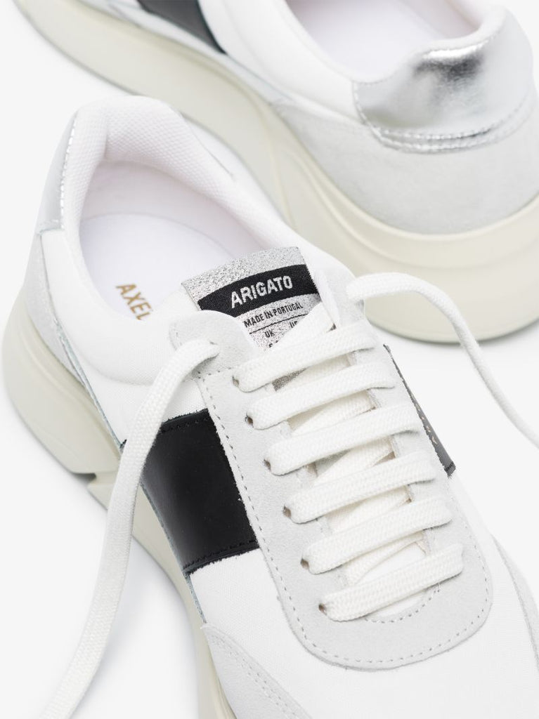 White Genesis Vintage Lace-up Sneakers