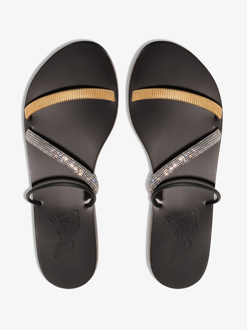 Black Polytimi Embellished Sandals
