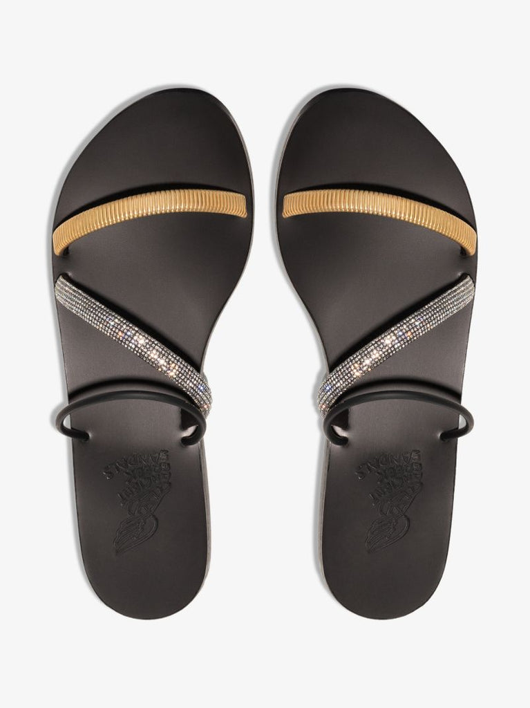 Black Polytimi Embellished Sandals