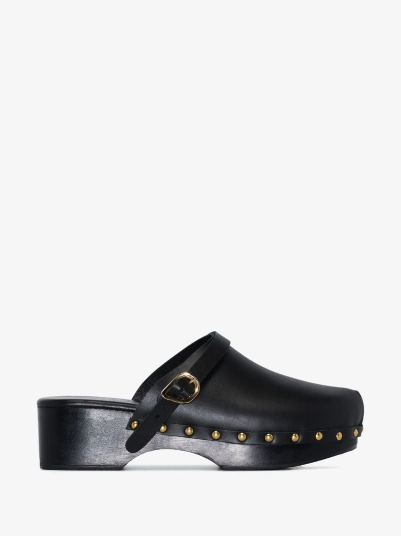 Black Classic 55 Leather Clogs