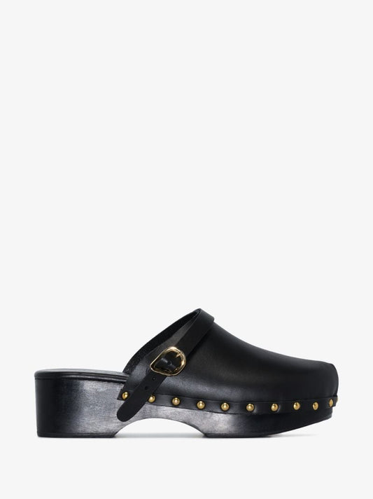 Black Classic 55 Leather Clogs