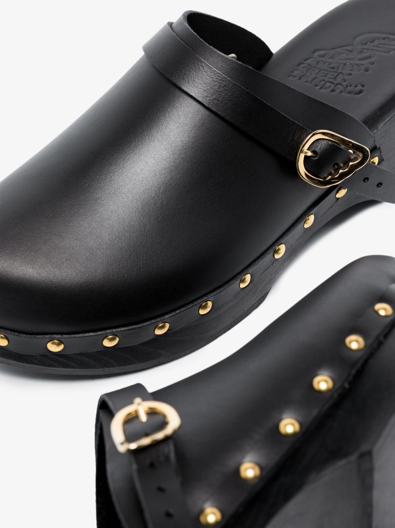 Black Classic 55 Leather Clogs