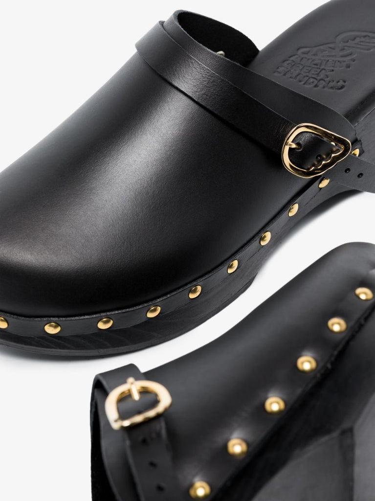 Black Classic 55 Leather Clogs