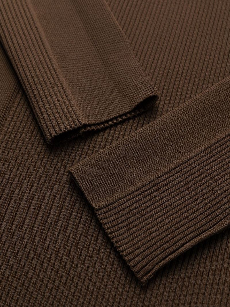 Brown  La Robe Sierra Ribbed-knit Dress