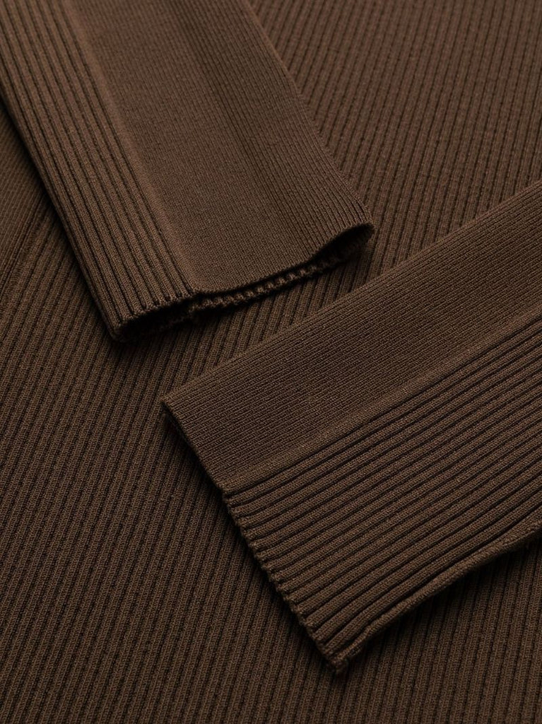 Brown  La Robe Sierra Ribbed-knit Dress