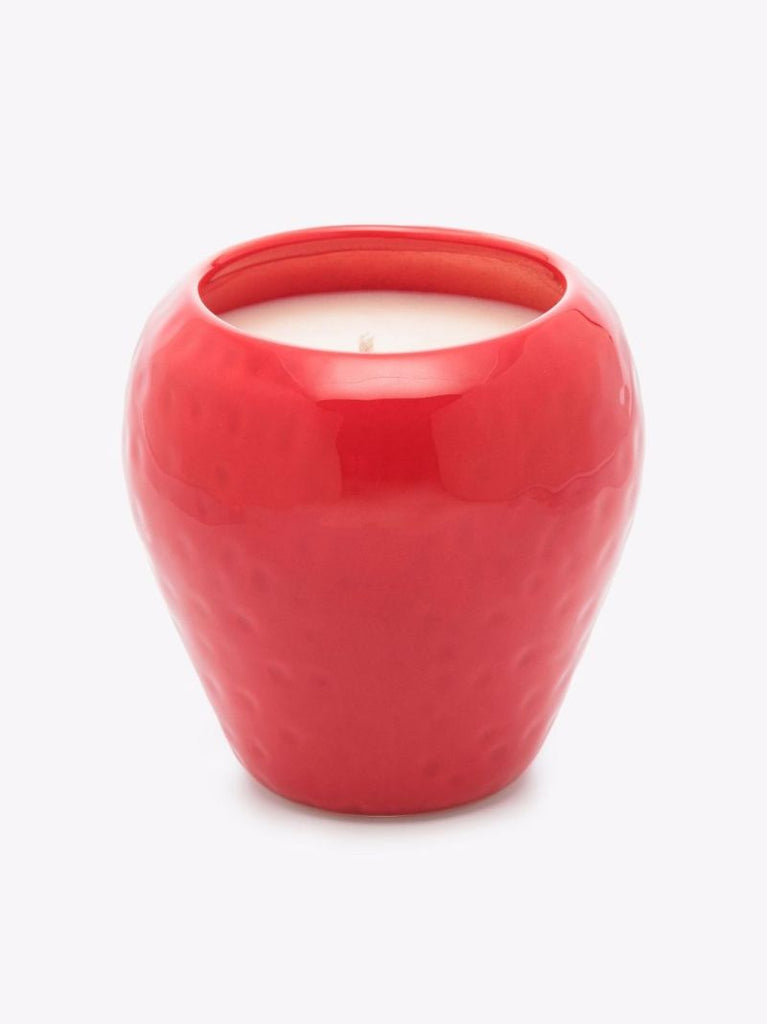Red Strawberry Candle