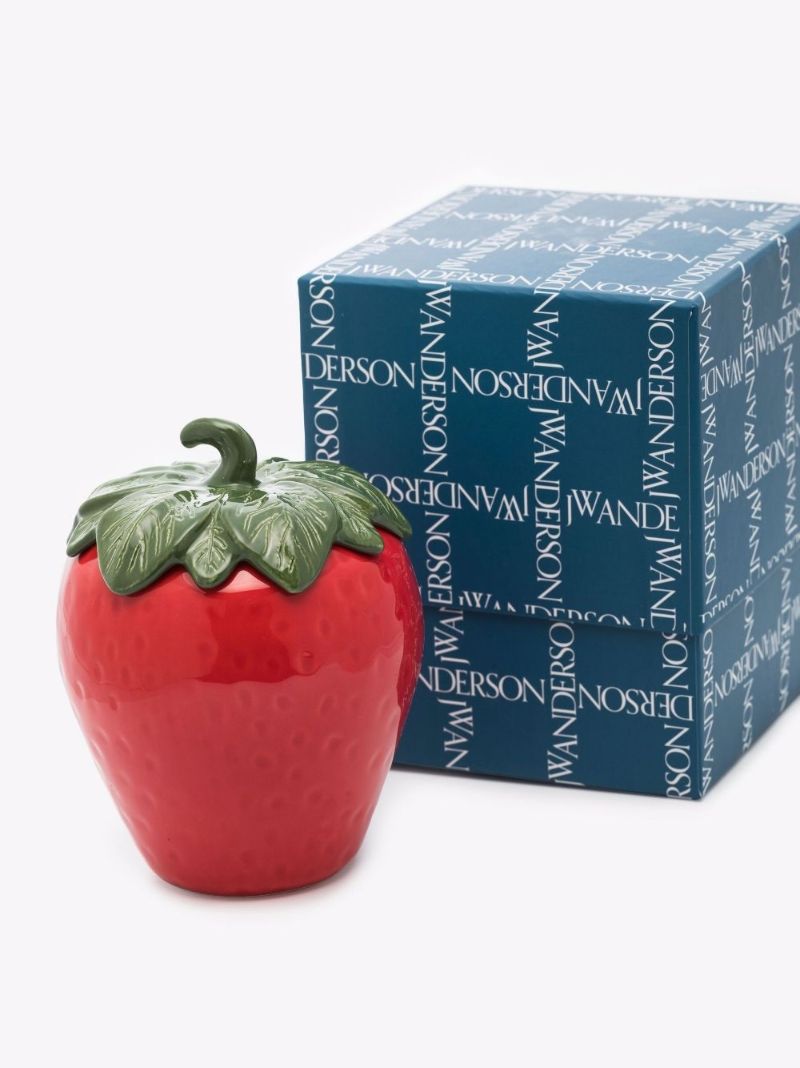 Red Strawberry Candle