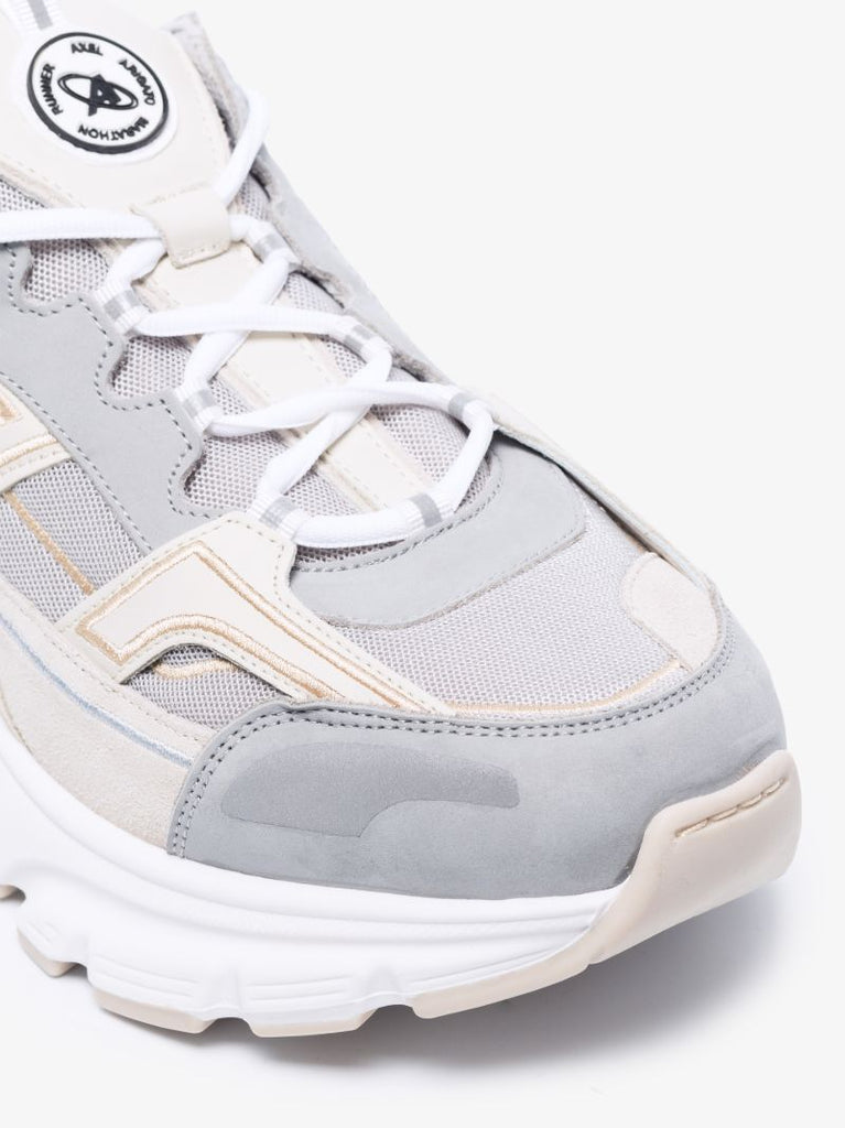 Grey and White Marathon R-trail Sneakers