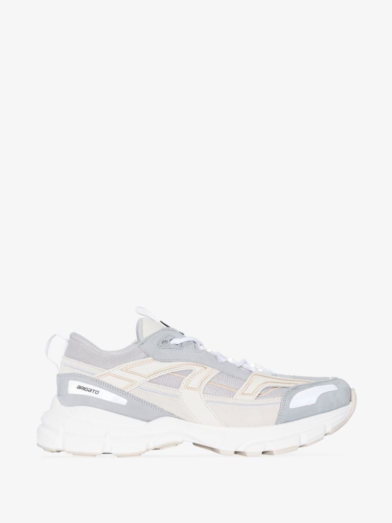 Grey and White Marathon R-trail Sneakers