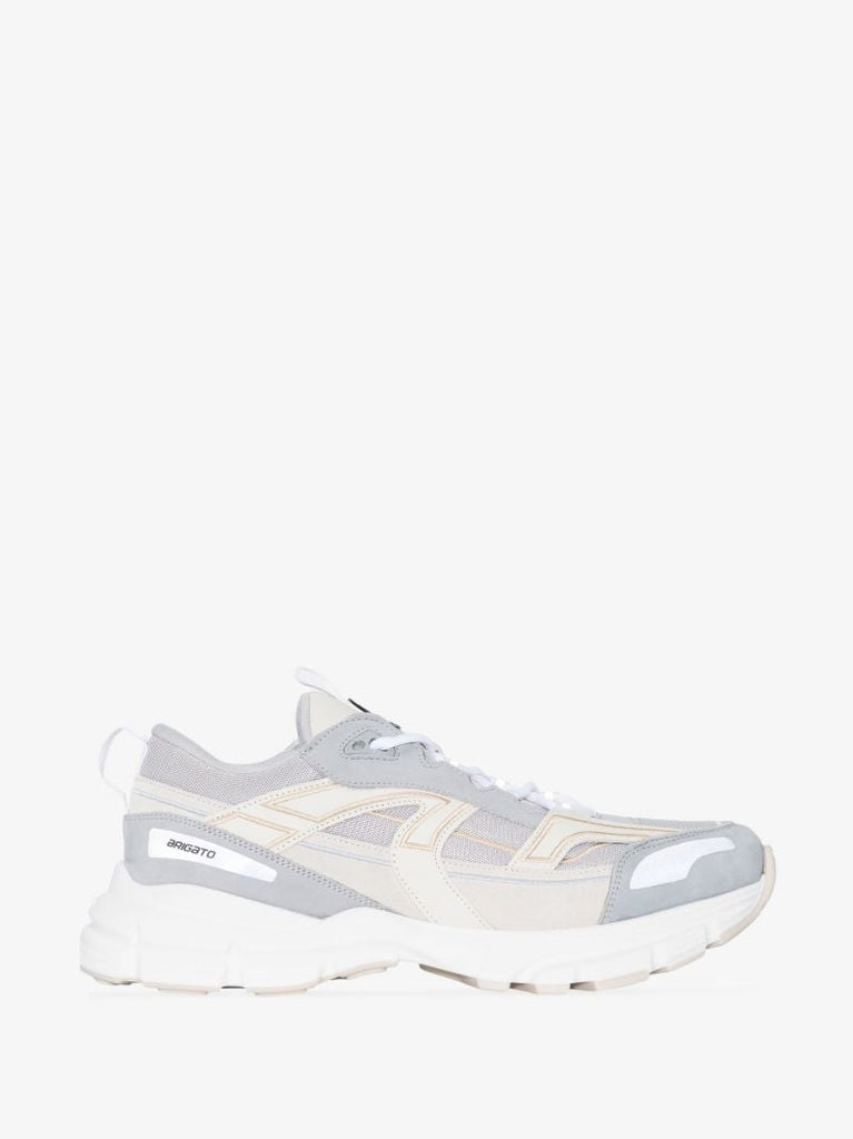 Grey and White Marathon R-trail Sneakers
