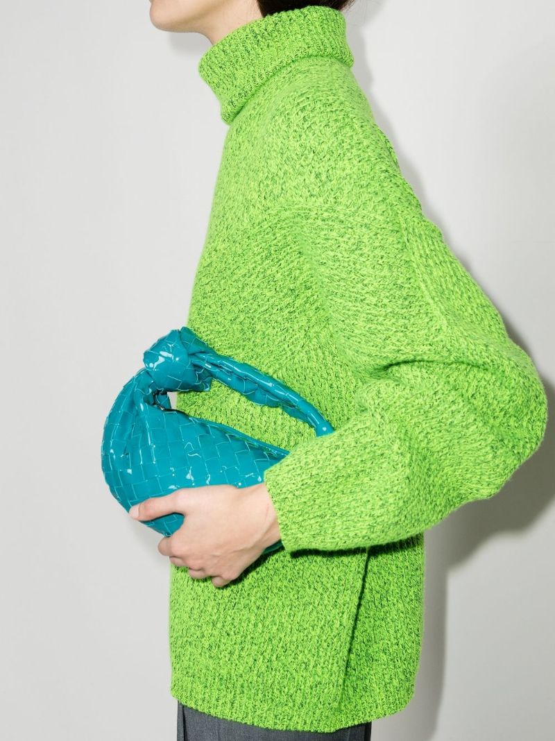 Blue the Mini Jodie Leather Clutch Bag