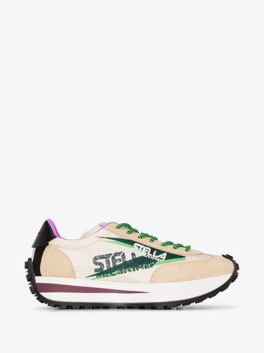 Neutral Reclypse Panelled Sneakers