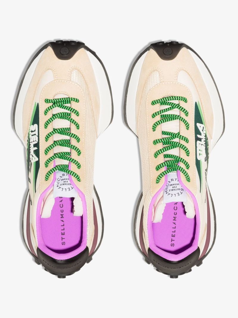 Neutral Reclypse Panelled Sneakers