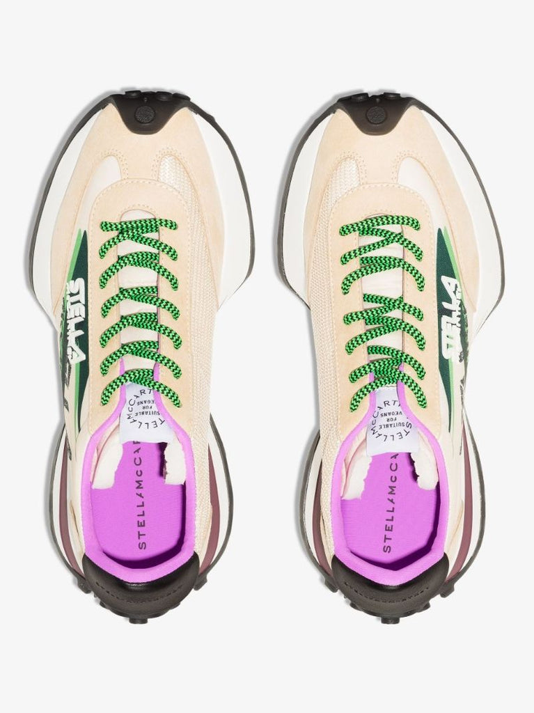 Neutral Reclypse Panelled Sneakers