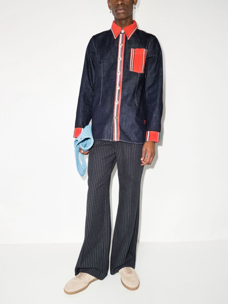 Cotonou Striped Denim Shirt