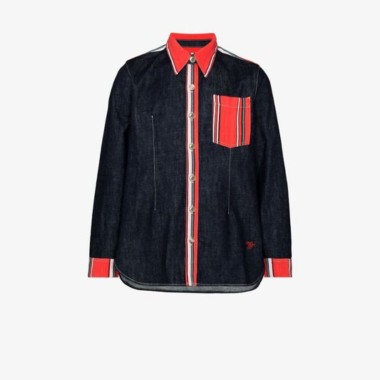 Cotonou Striped Denim Shirt