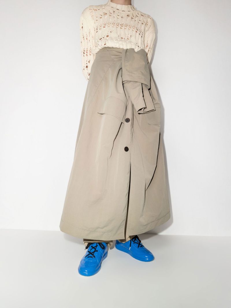 Blue Replica Low Top Patent Leather Sneakers