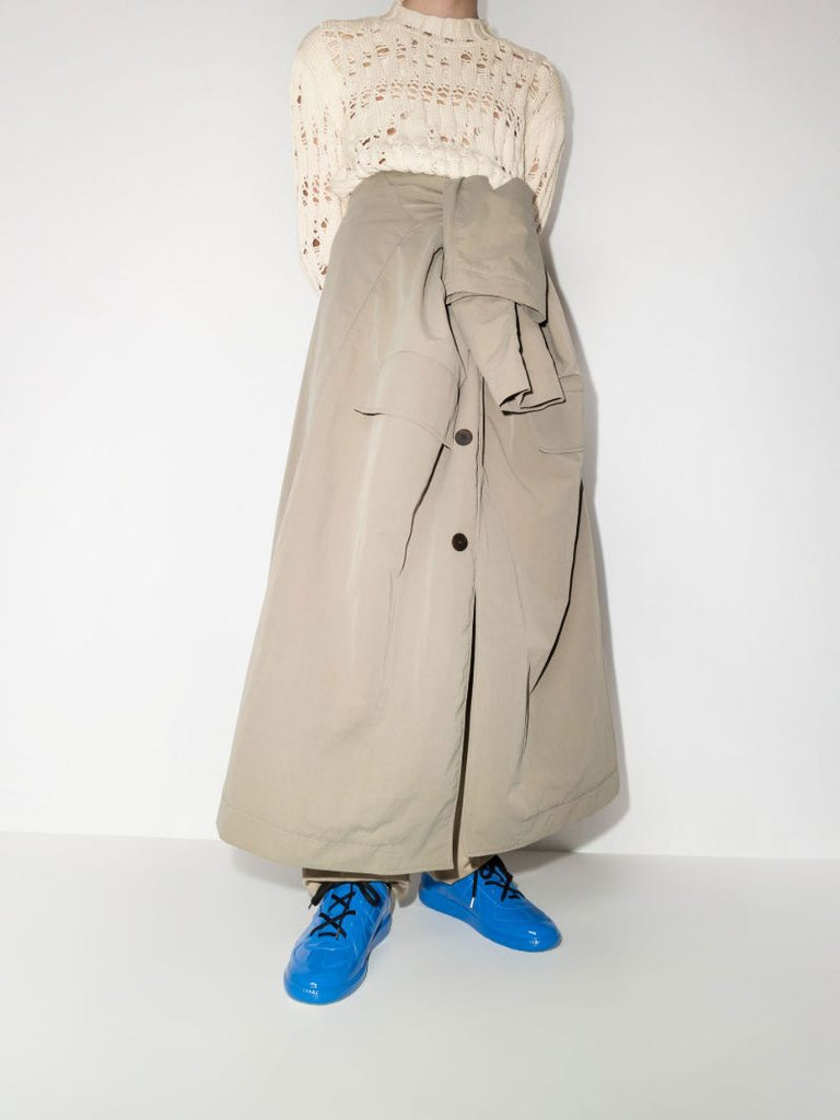 Blue Replica Low Top Patent Leather Sneakers