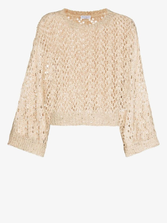 Oversized Crochet Knitted Sweater