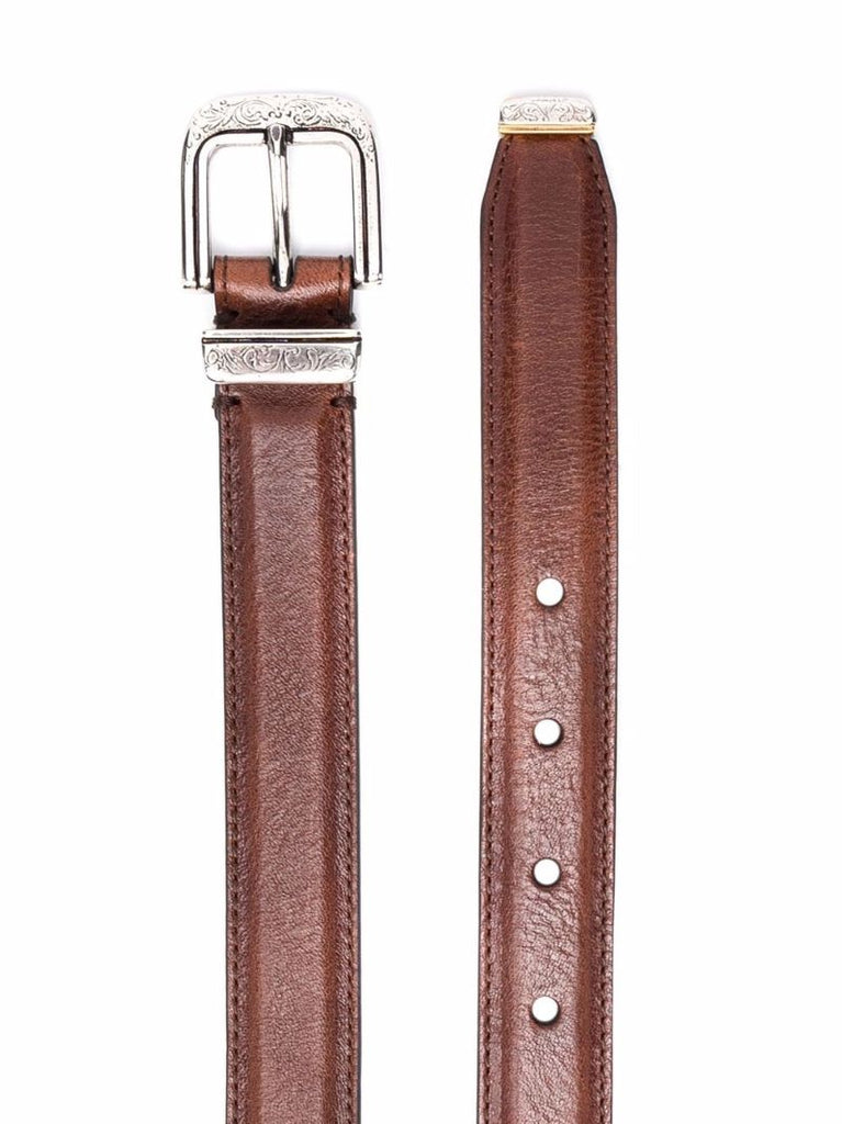 Brown Buckle Fastening Leather Belt