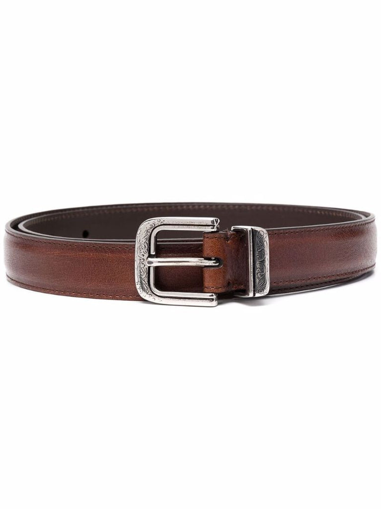 Brown Buckle Fastening Leather Belt