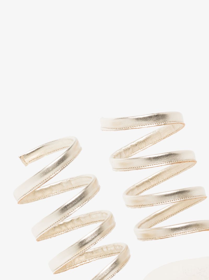 Gold Ofis Wrap Sandals