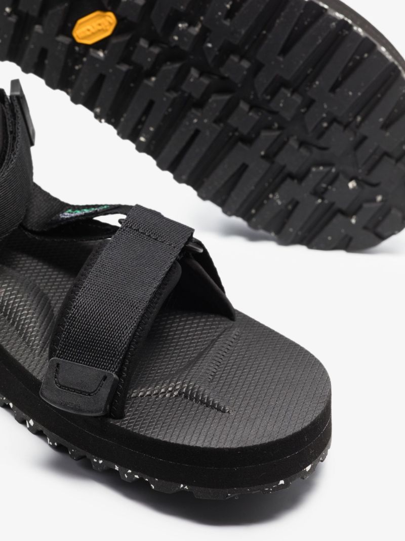 Black Depa-cab Canvas Sandals