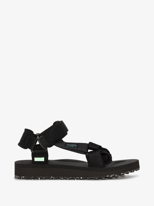Black Depa-cab Canvas Sandals