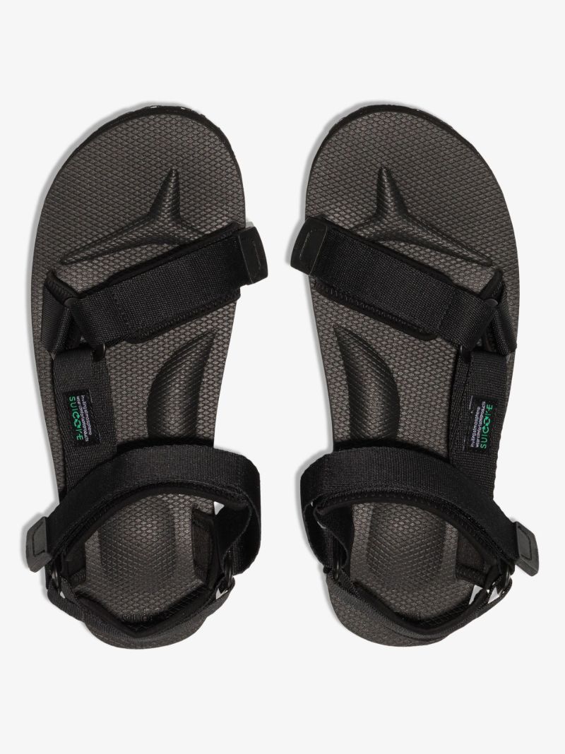 Black Depa-cab Canvas Sandals