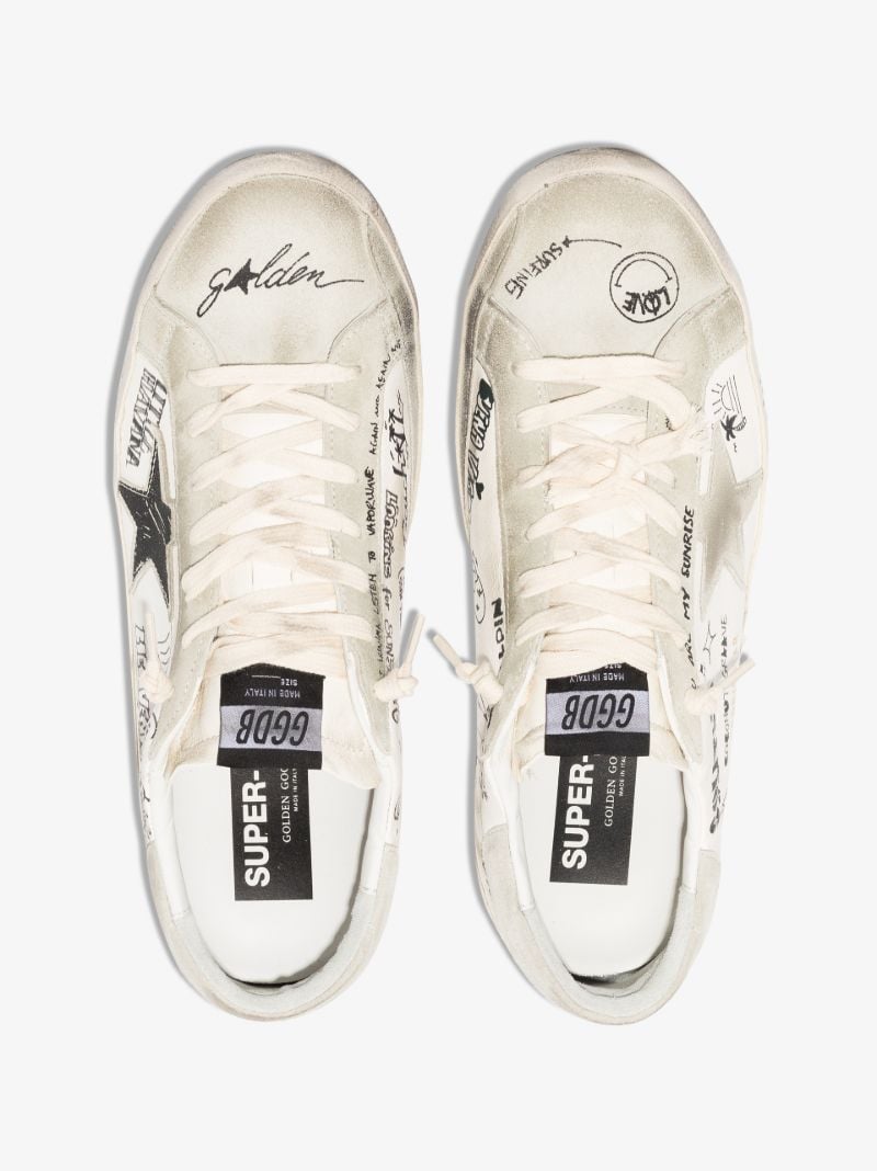 White Super-star Leather Sneakers