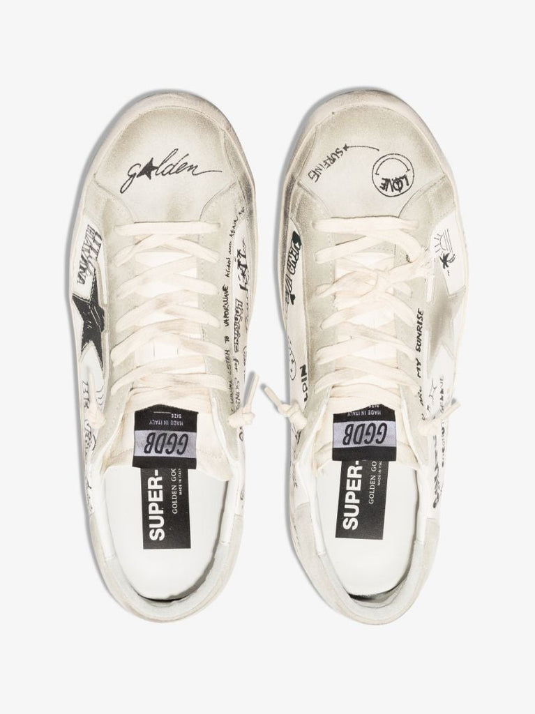 White Super-star Leather Sneakers