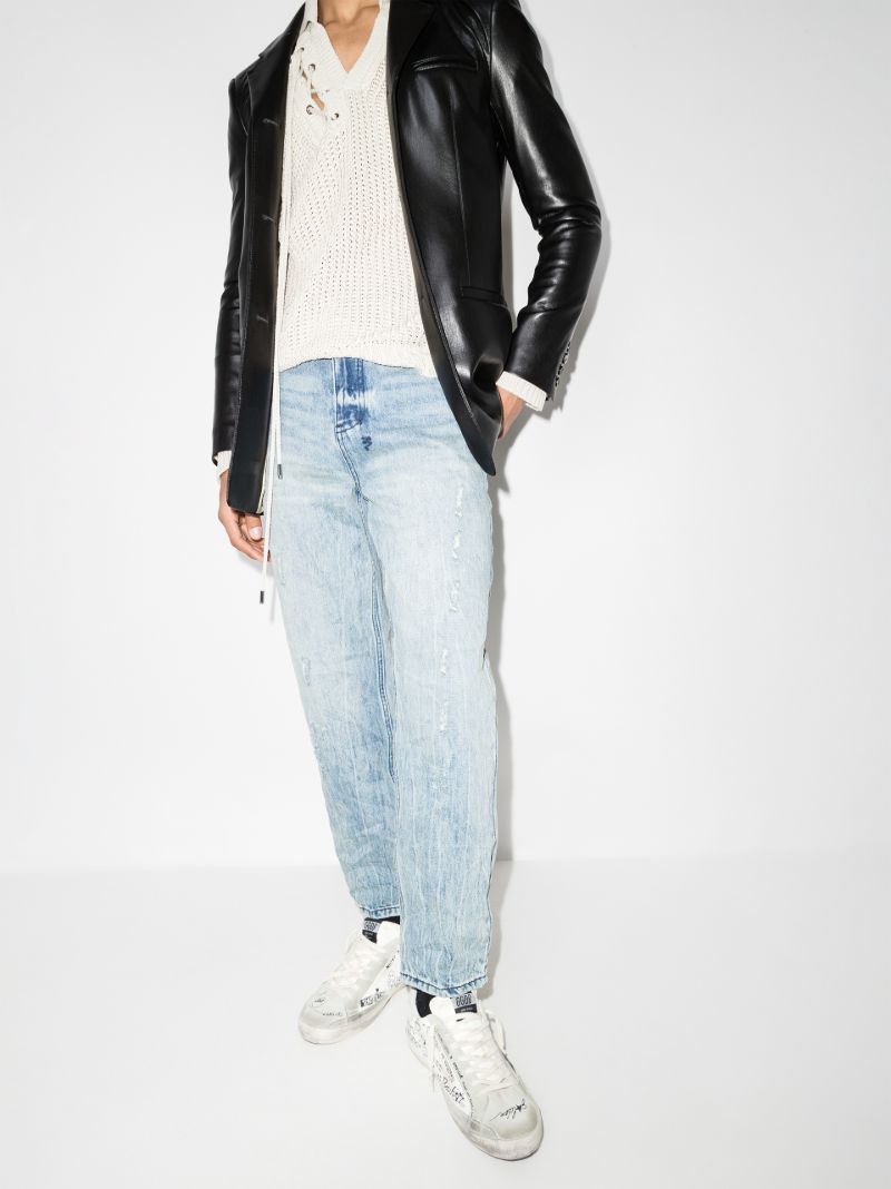 White Super-star Leather Sneakers