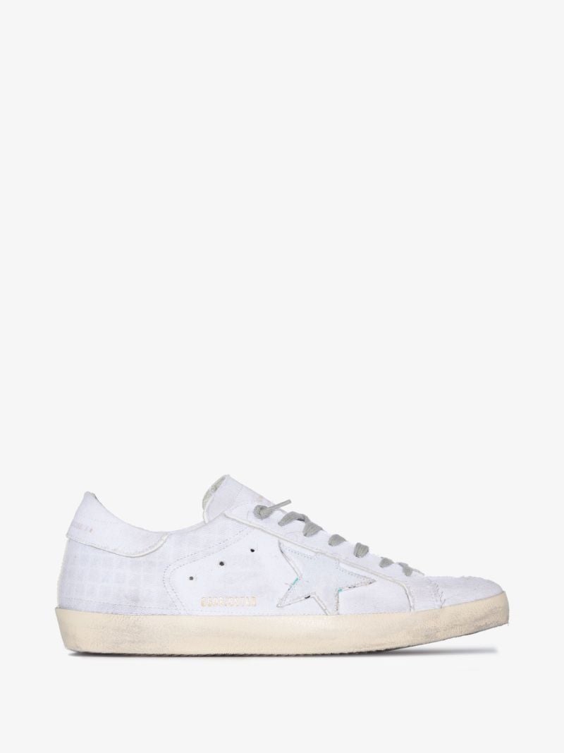 White Super-star Low Top Leather Sneakers