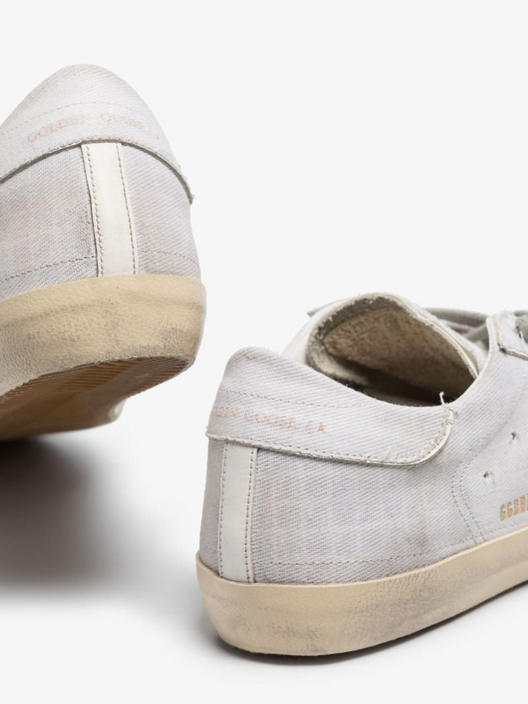 White Super-star Low Top Leather Sneakers
