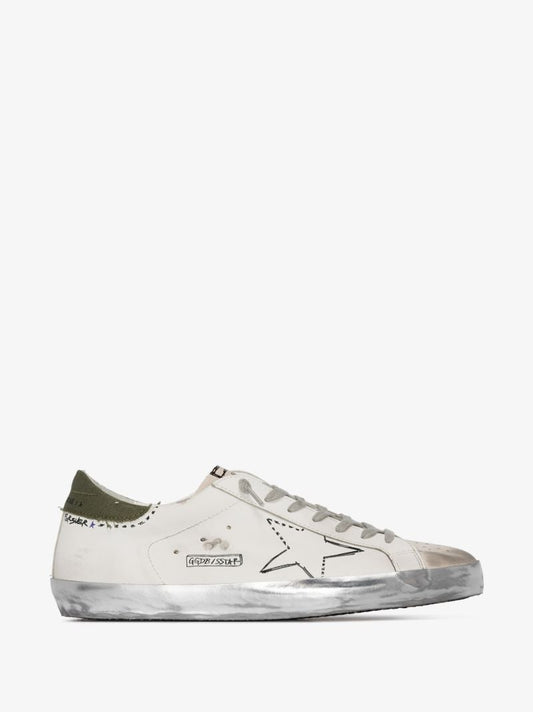 White Super-star Low Top Leather Sneakers