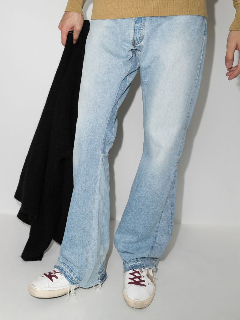 White Super-star Distressed Leather Sneakers