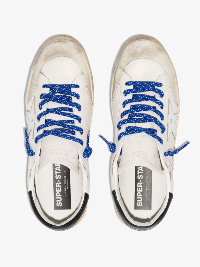 White Super-star Low Top Leather Sneakers