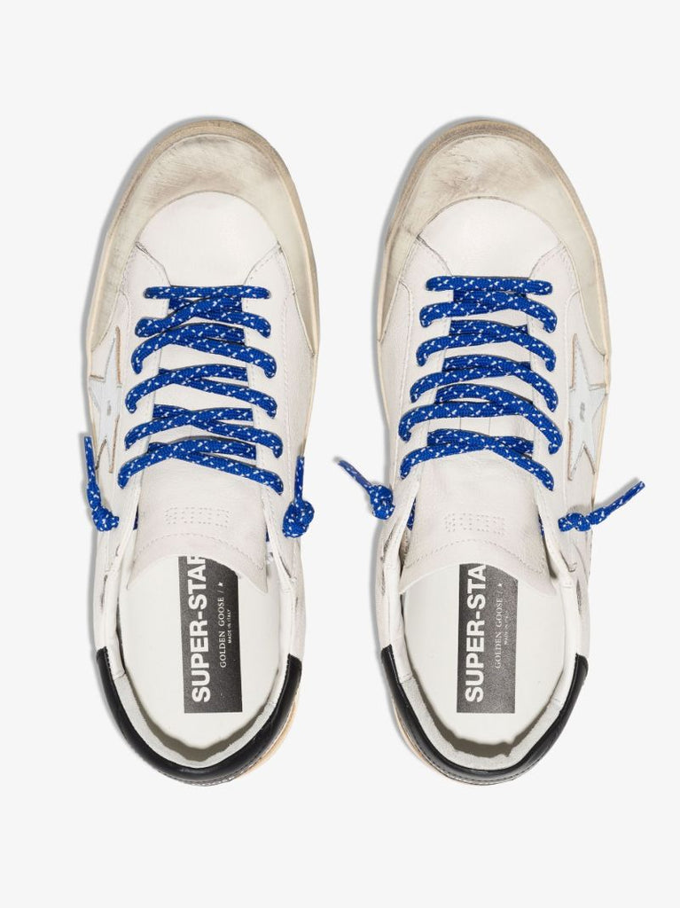 White Super-star Low Top Leather Sneakers