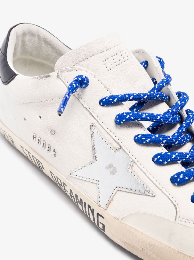 White Super-star Low Top Leather Sneakers