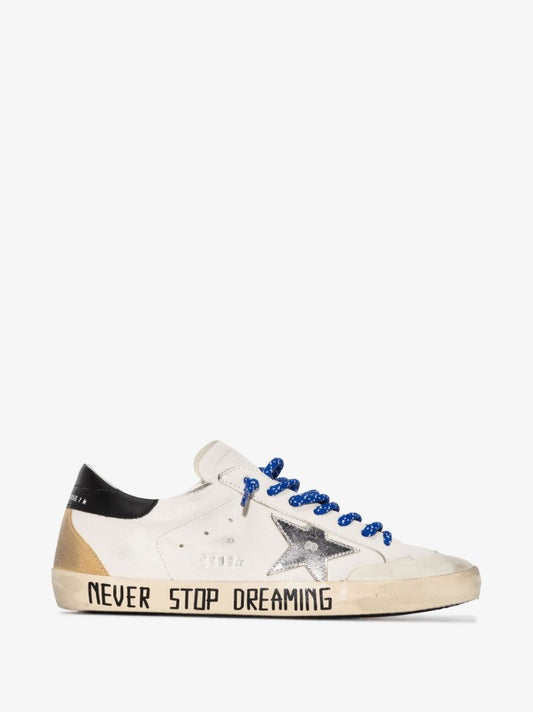 White Super-star Low Top Leather Sneakers