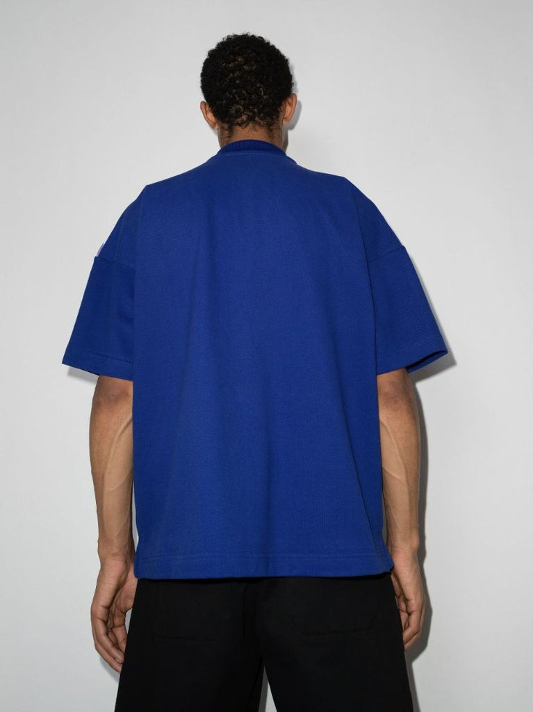 Rugby Legs Print Cotton Polo Shirt