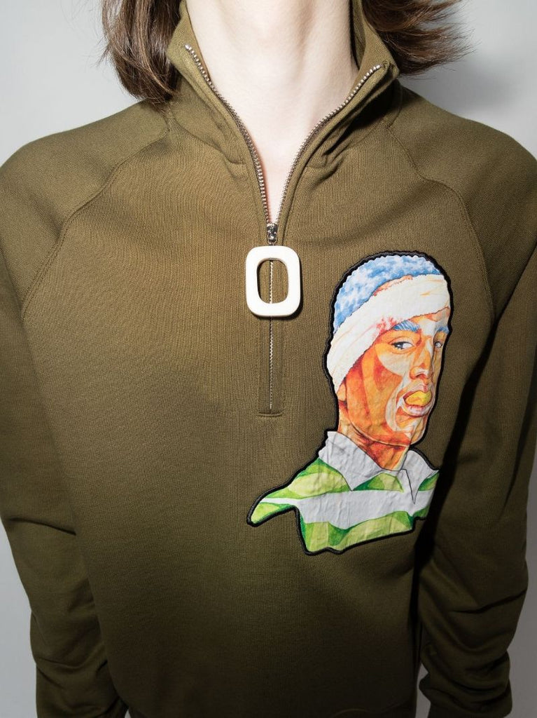 Rugby Face Cotton Sweater