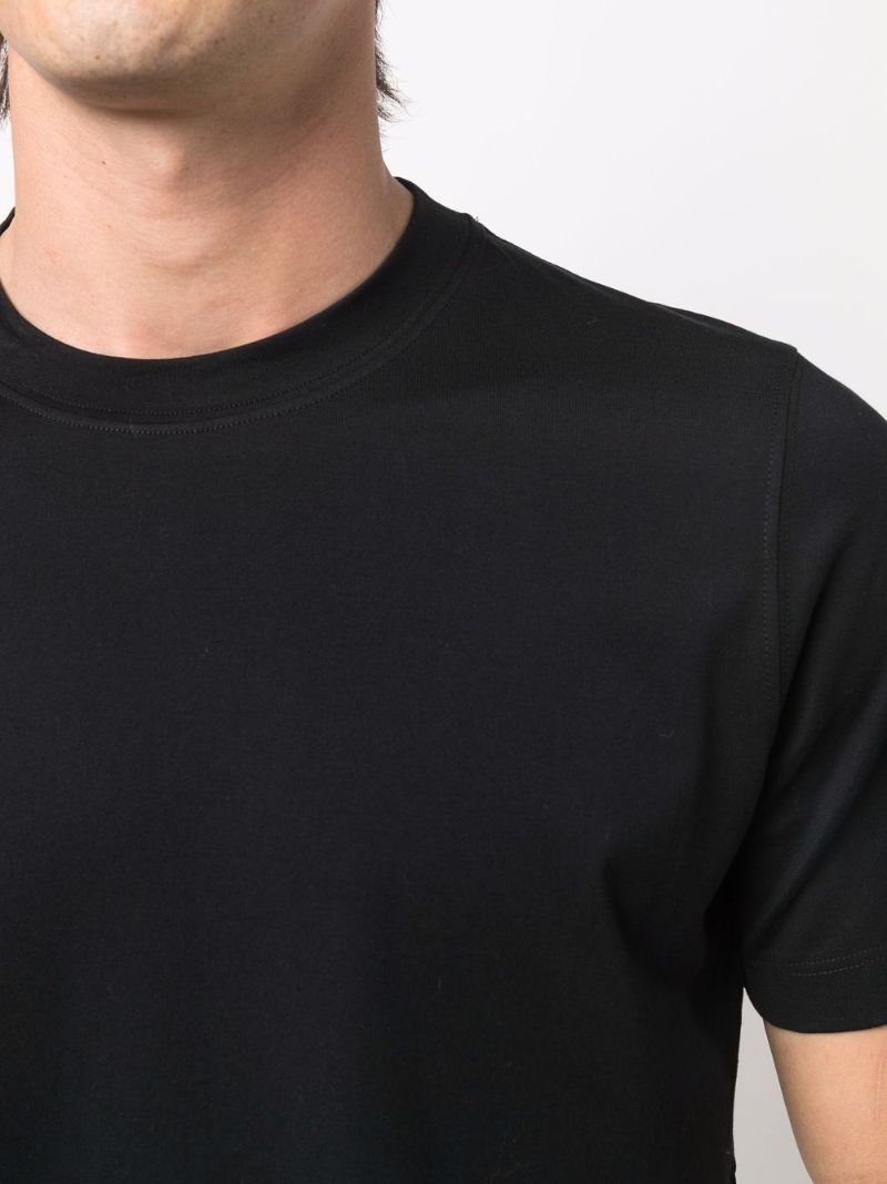 Black Crew Neck Cotton T-shirt